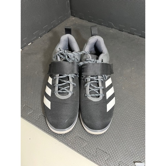 Adidas Powerlift 4 Weightlifting Shoes Mens‎ 11 Grey Black GZ5870 Training Gym main image 5